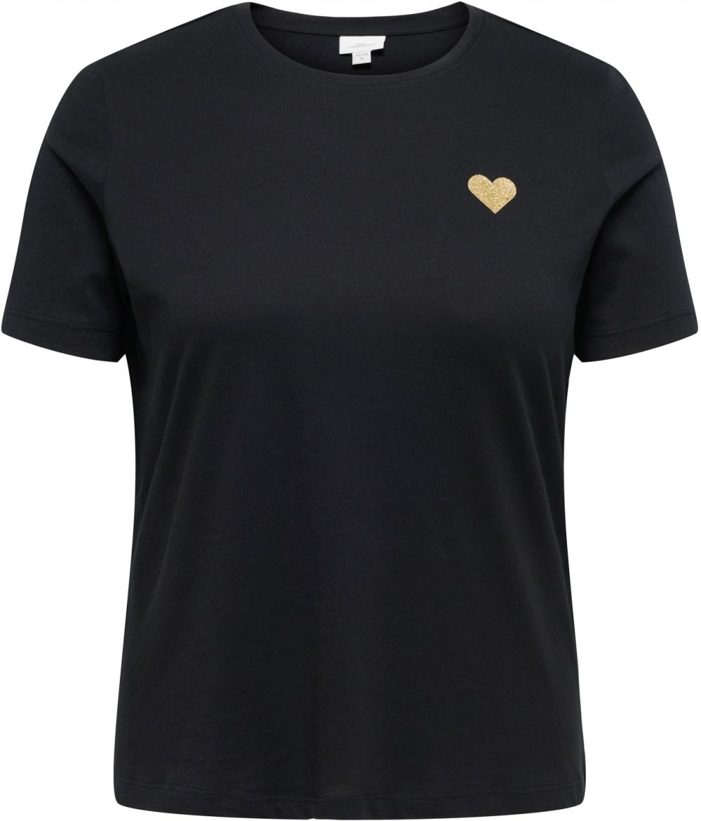 ONLY Carmakoma Tričko 'CARKITA'  zlatá / čierna