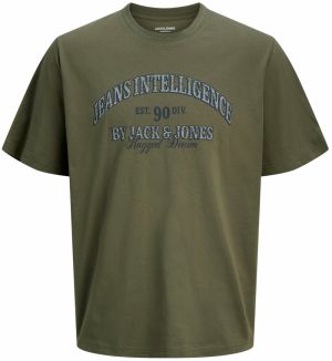 JACK & JONES Tričko 'JJEDenver'  námornícka modrá / olivová / biela