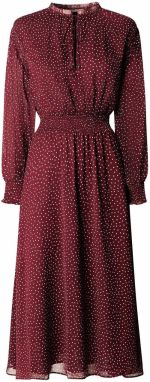 Pepe Jeans Šaty 'Mariette'  vínovo červená / biela