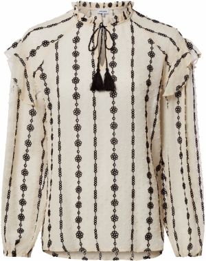 MORE & MORE Blúzka  nebielená / čierna