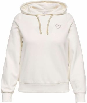 ONLY Carmakoma Mikina 'CARNoli'  zlatá / biela