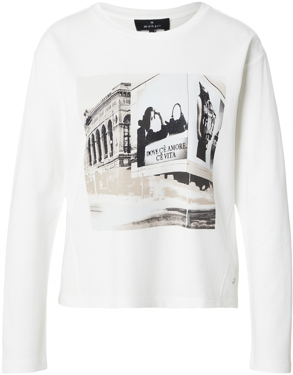 monari Tričko  farba ťavej srsti / čierna / šedobiela