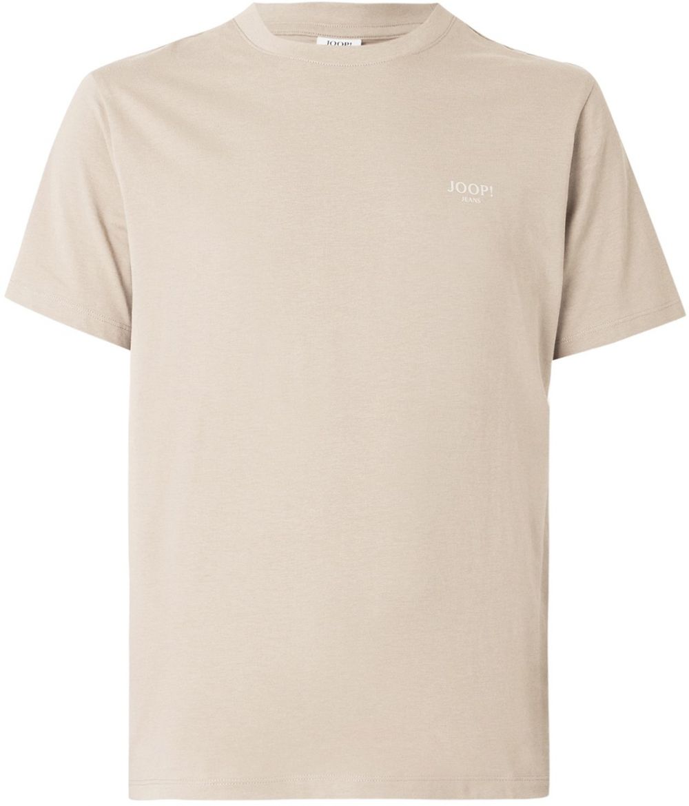 JOOP! Jeans Tričko 'Alphis'  svetlobéžová / biela