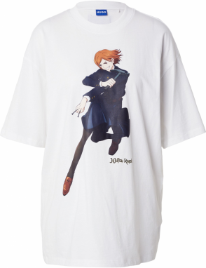 HUGO Tričko 'JJK'  telová / námornícka modrá / oranžová / biela