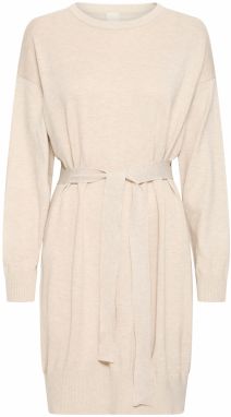 ICHI Pletené šaty 'IHLULS'  svetlobéžová