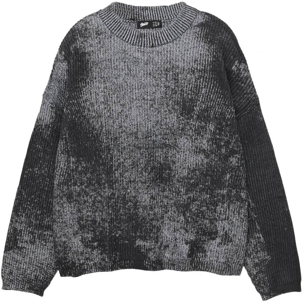 Pull&Bear Sveter  kamenná / tmavosivá