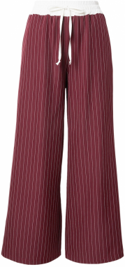 Hailys Nohavice 'Cl44eona'  bordová / biela