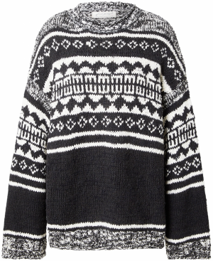 Free People Sveter 'DANI'  čierna / biela