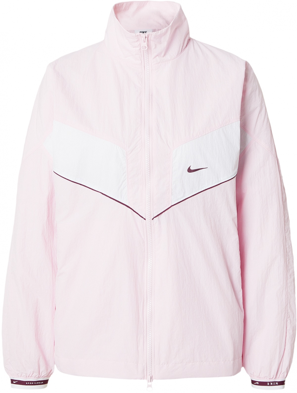 Nike Sportswear Prechodná bunda  cyklaménová / ružová / biela