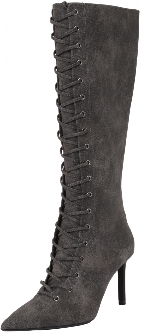 Bershka Čižmy  tmavosivá