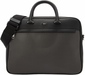 BOSS Aktovka 'Ray'  čokoládová / sivobéžová / čierna