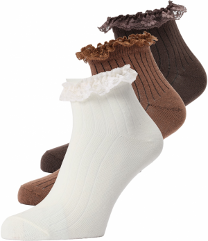 Trendyol Ponožky  karamelová / tmavohnedá / biela