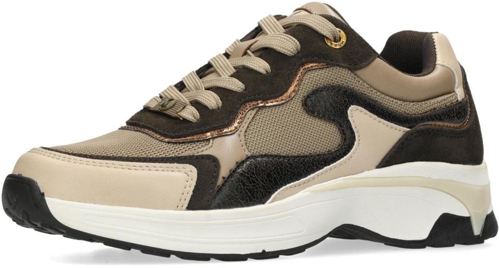 MEXX Nízke tenisky 'Portia Liebe'  krémová / tmavohnedá / bronzová