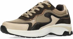 MEXX Nízke tenisky 'Portia Liebe'  krémová / tmavohnedá / bronzová