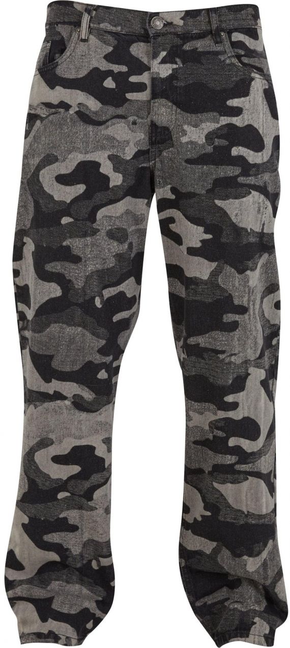 Urban Classics Džínsy 'Laser'  sivá / svetlosivá / čierna