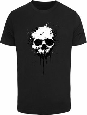 Mister Tee Tričko 'Artsy Skull'  čierna / biela