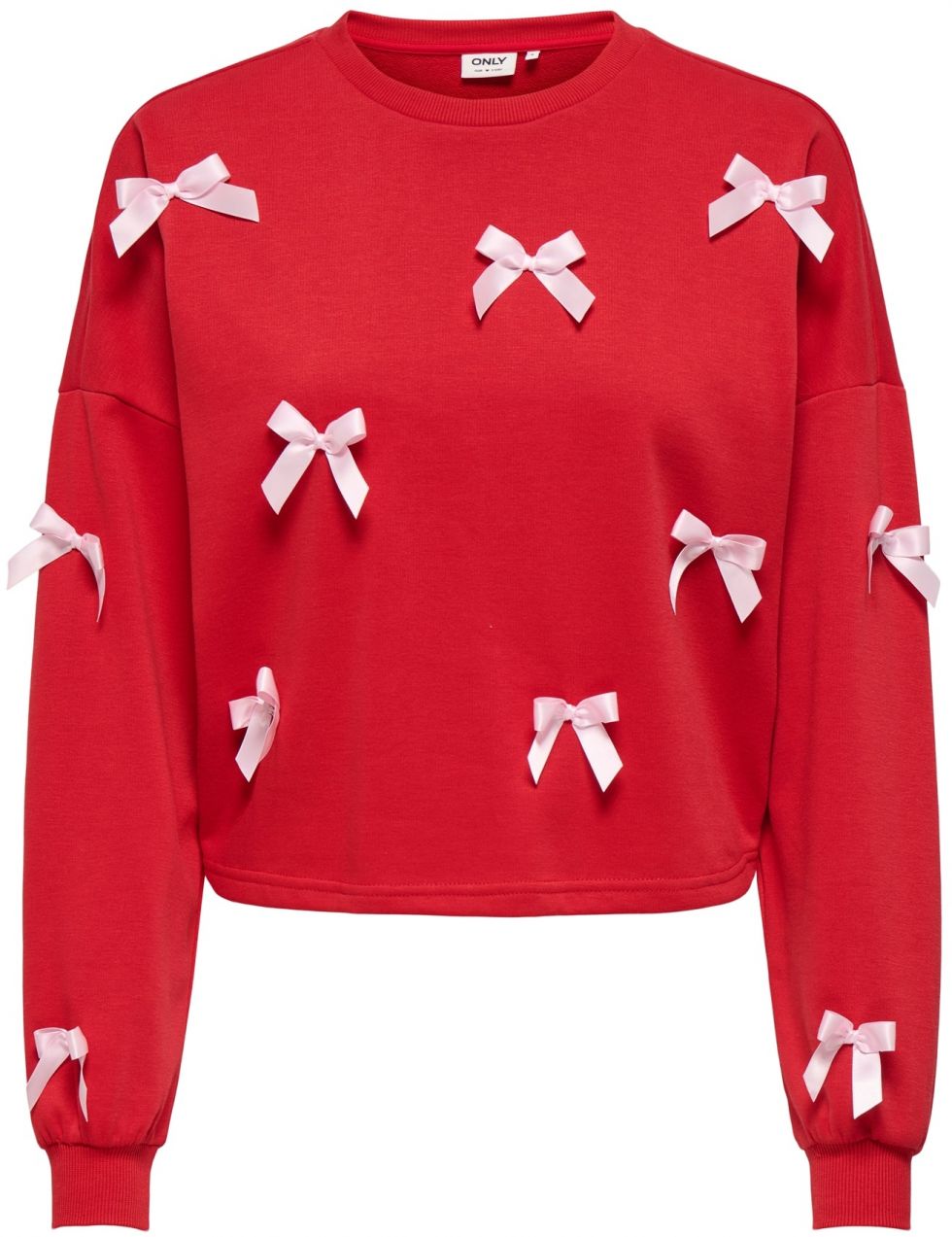 ONLY Mikina 'ONLJEDEITE'  pastelovo ružová / čerešňová