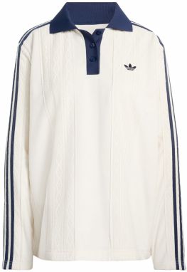 ADIDAS ORIGINALS Tričko 'WINTERISED LONGSLEEVE SOCCER'  modrá / námornícka modrá / prírodná biela