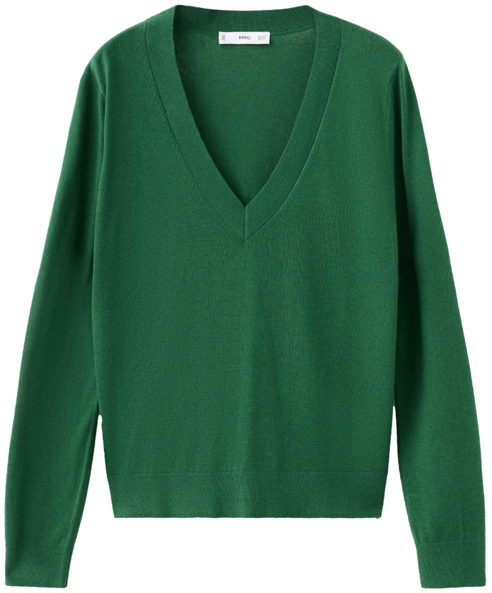 MANGO Sveter 'LUCCAV'  tmavozelená