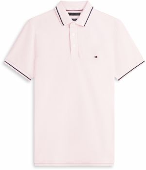 TOMMY HILFIGER Tričko  pastelovo ružová / červená / čierna / biela