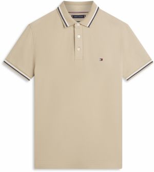 TOMMY HILFIGER Tričko  námornícka modrá / kaki / biela