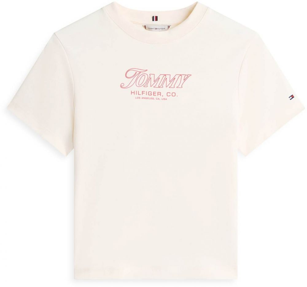 TOMMY HILFIGER Tričko  svetlobéžová / ružová
