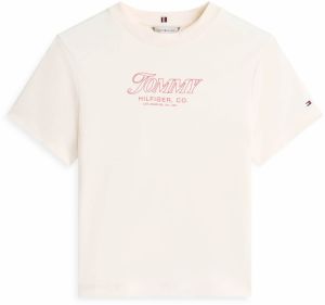 TOMMY HILFIGER Tričko  svetlobéžová / ružová