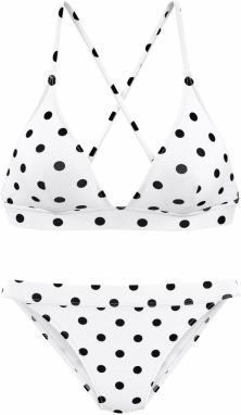 LASCANA Bikinový top  čierna / biela