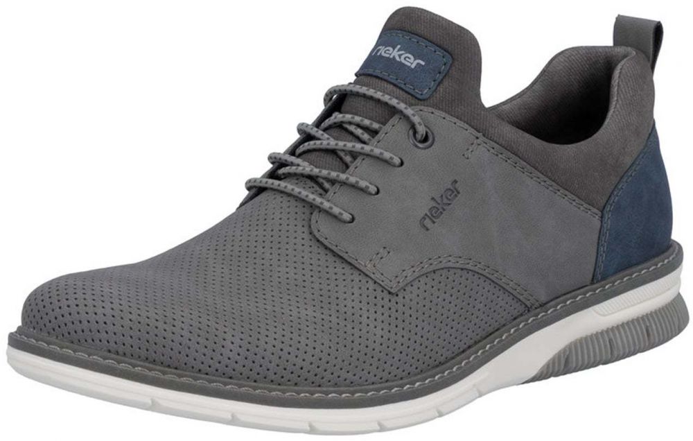 Rieker Šnurovacie topánky  zafírová / tmavosivá