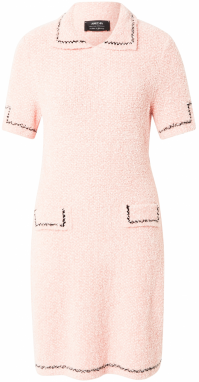 Marc Cain Pletené šaty  koralová / čierna