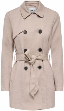 ONLY Prechodný kabát 'ONLSEDONA VALERIE'  sivobéžová