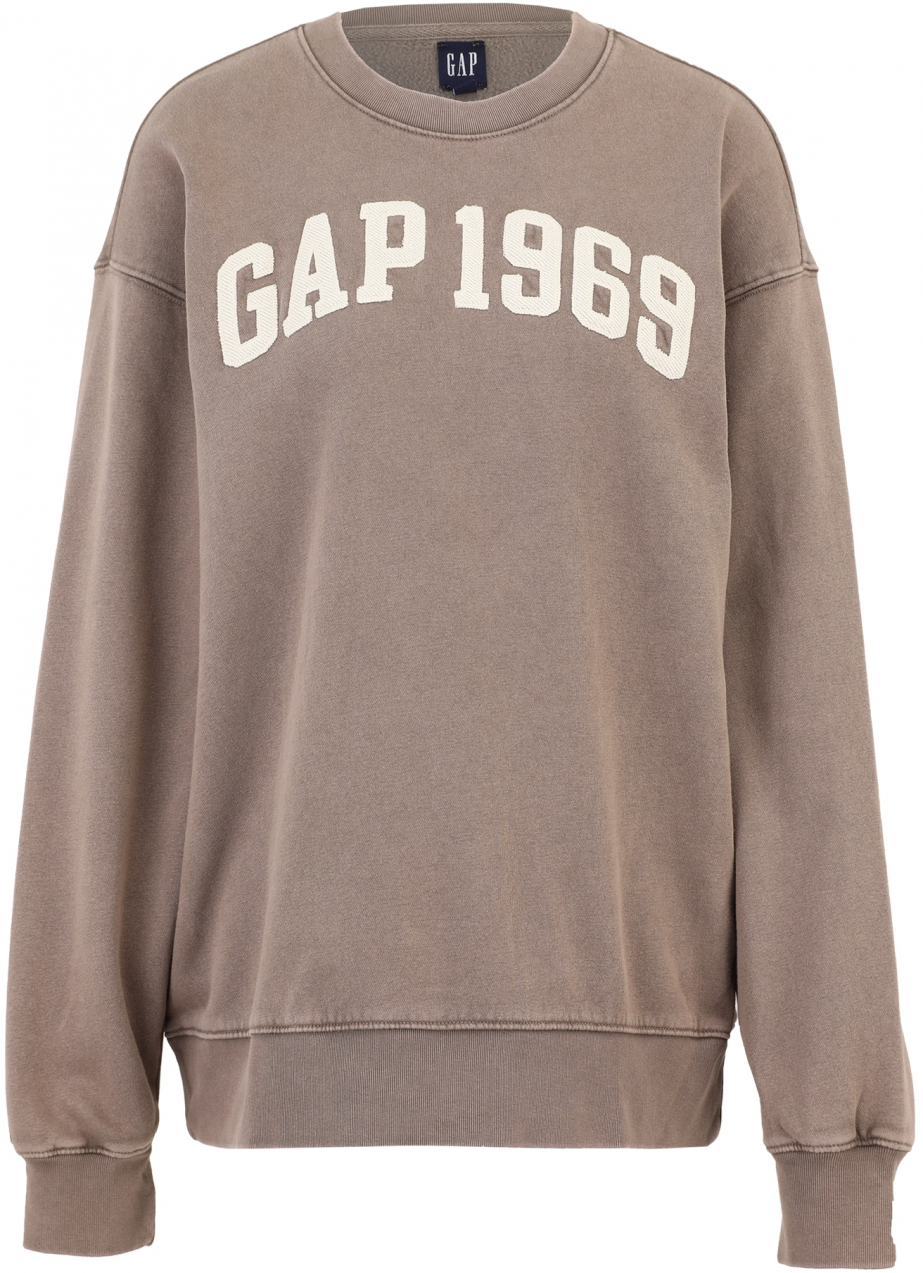 Gap Tall Mikina 'LOVE'  čokoládová / biela