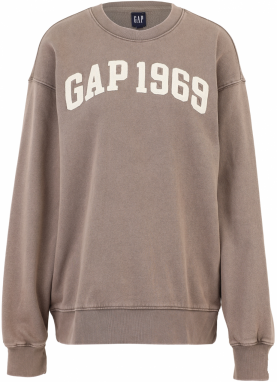 Gap Tall Mikina 'LOVE'  čokoládová / biela