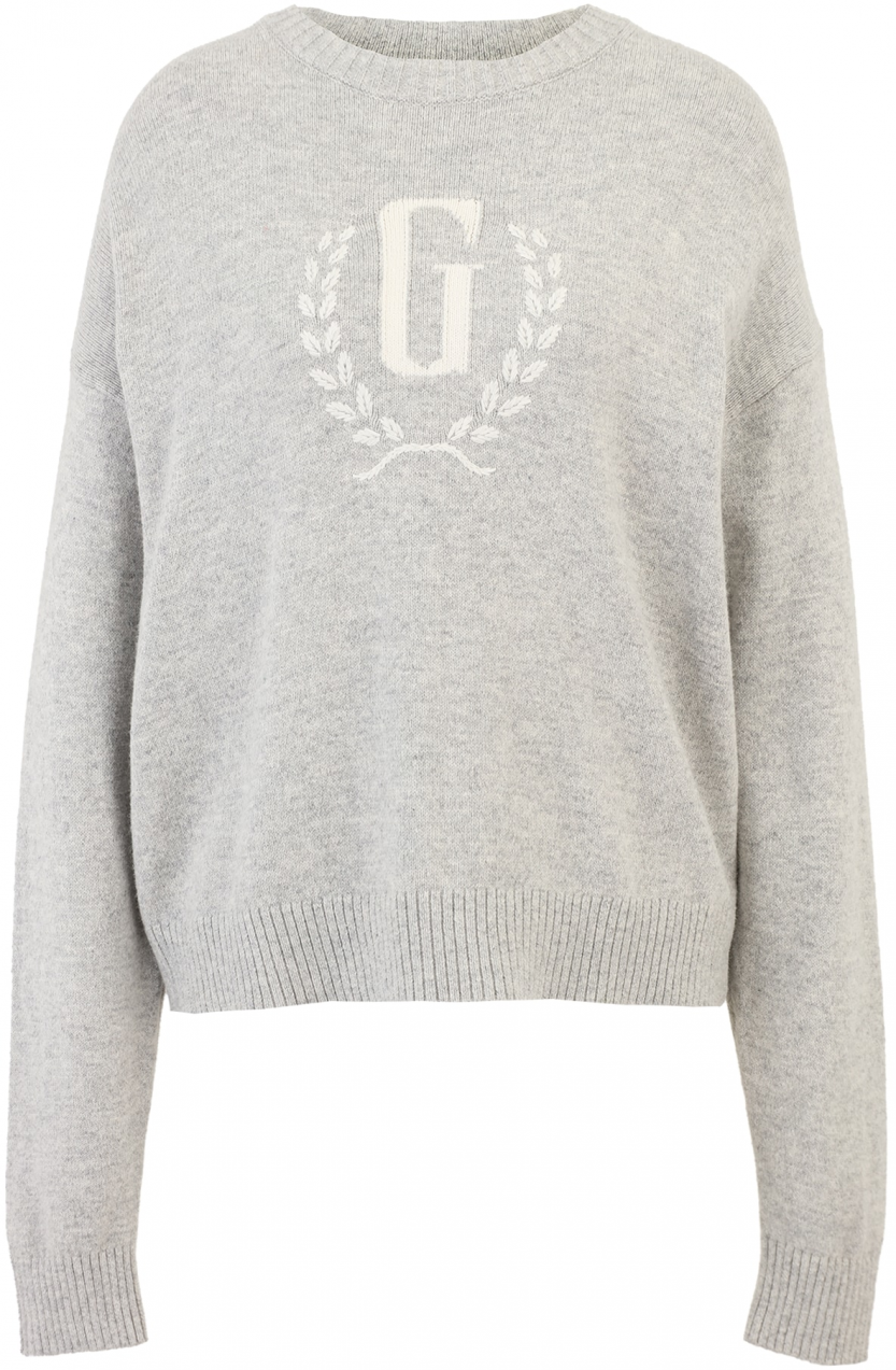 Gap Tall Sveter  krémová / svetlosivá