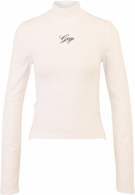 Gap Petite Tričko  čierna / biela ako vlna