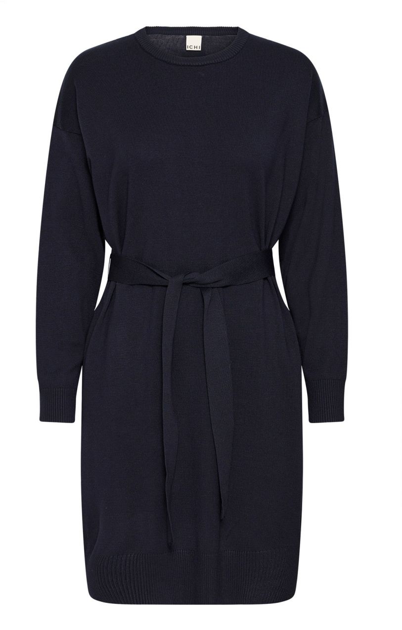 ICHI Pletené šaty 'IHLULS'  námornícka modrá