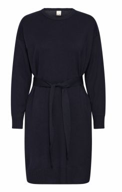 ICHI Pletené šaty 'IHLULS'  námornícka modrá