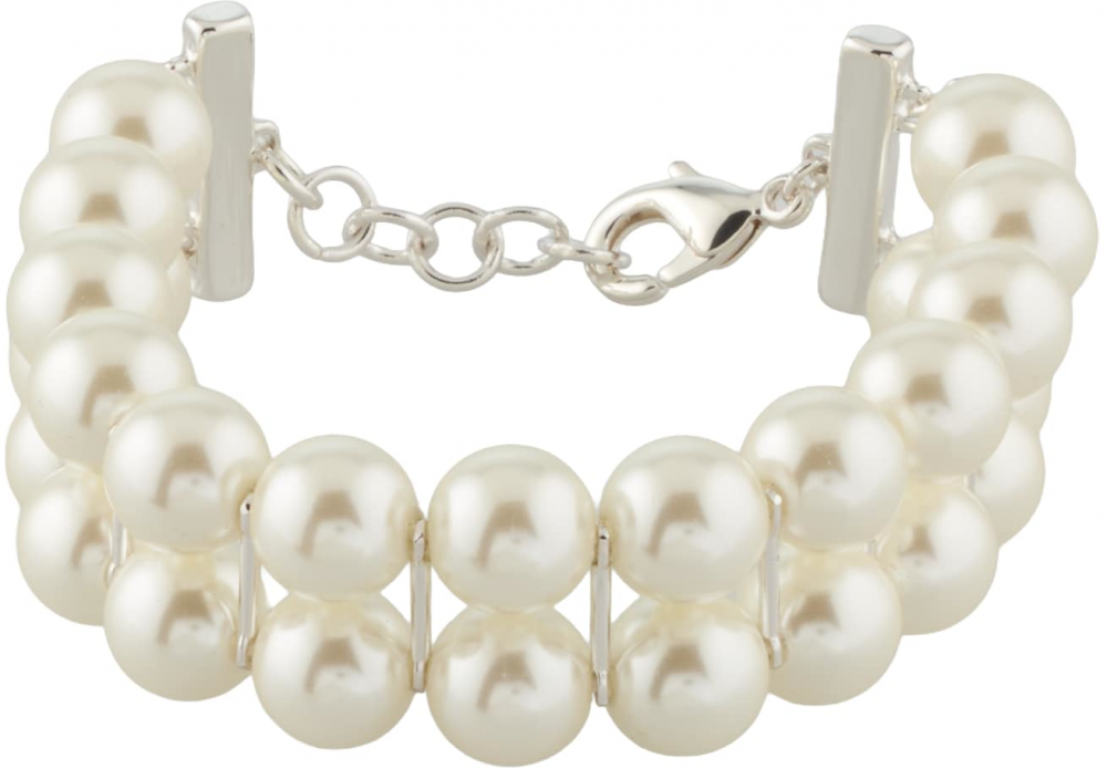 & Other Stories Náramok  strieborná / perlovo biela