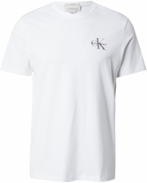 Calvin Klein Jeans Tričko  sivá / čierna / biela