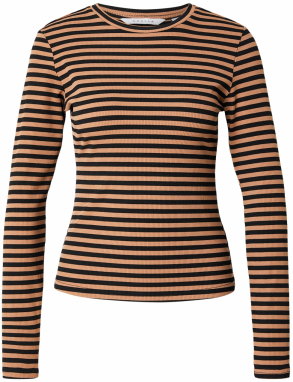 Noella Tričko 'Luana'  tmavobéžová / čierna