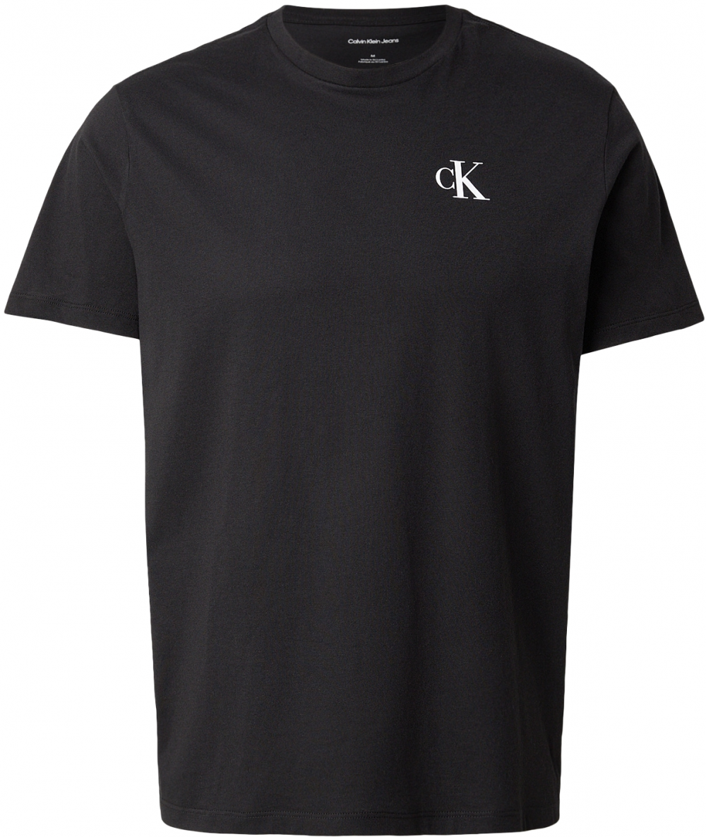 Calvin Klein Jeans Tričko 'CLASSIC'  sivá / čierna / biela