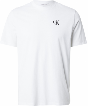 Calvin Klein Jeans Tričko  sivá / čierna / biela