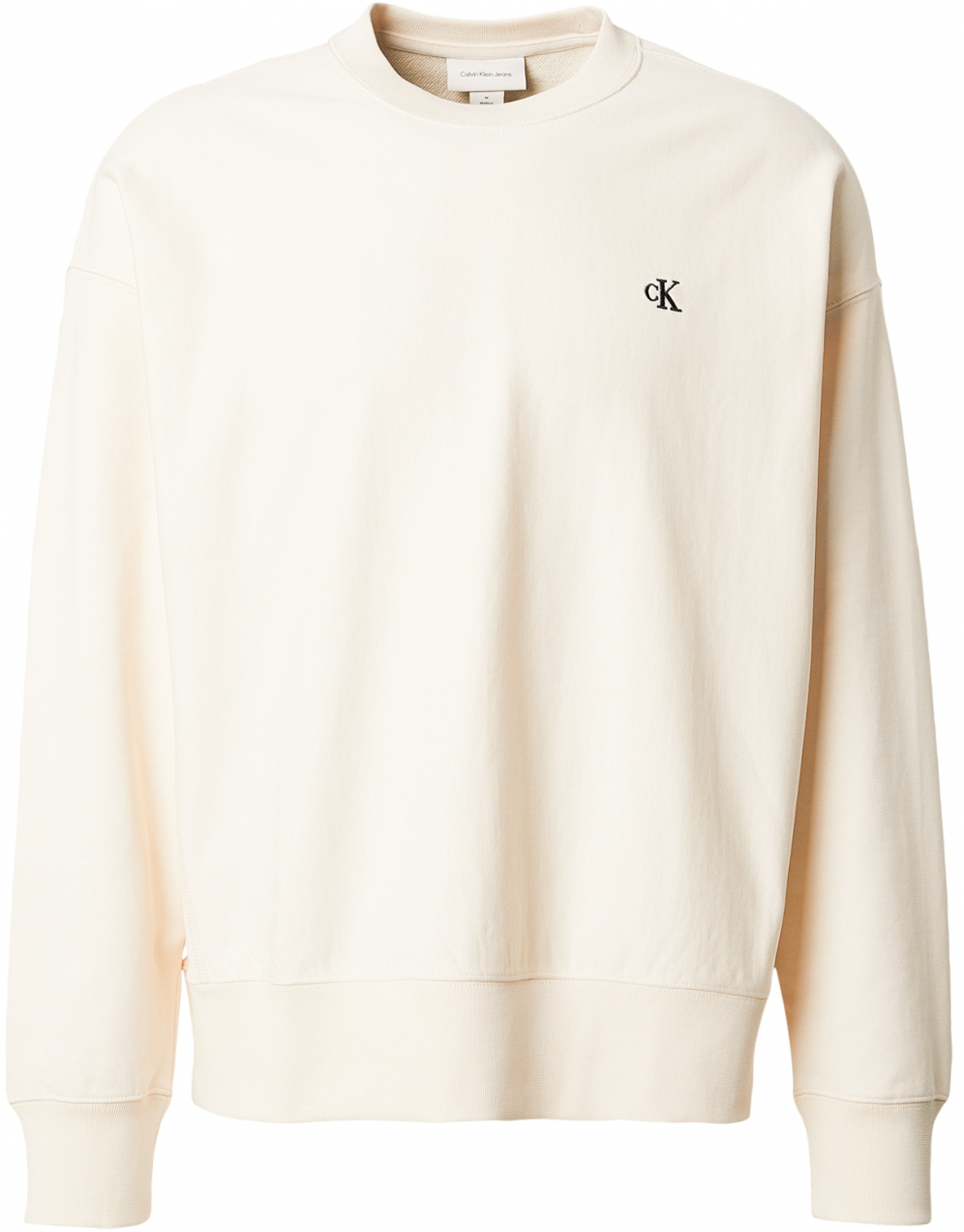 Calvin Klein Jeans Mikina  biela ako vlna