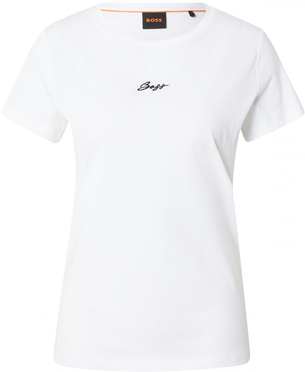 BOSS Tričko 'C_Elove'  čierna / biela