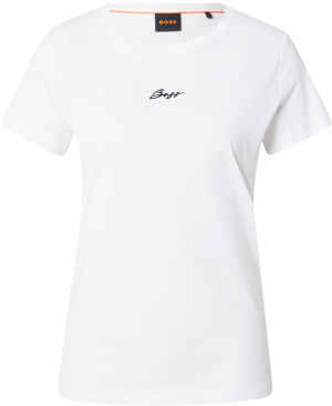 BOSS Tričko 'C_Elove'  čierna / biela
