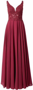 mascara Večerné šaty  farba lesného ovocia