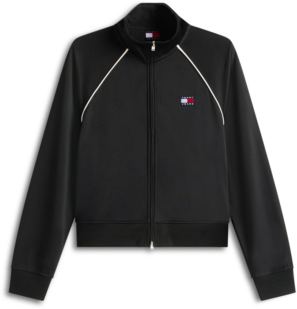 Tommy Jeans Tepláková bunda  námornícka modrá / červená / čierna / biela