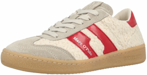 Marc O'Polo Nízke tenisky 'Court'  tmavošedá / červená / prírodná biela