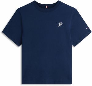 TOMMY HILFIGER Tričko  námornícka modrá / červená / biela