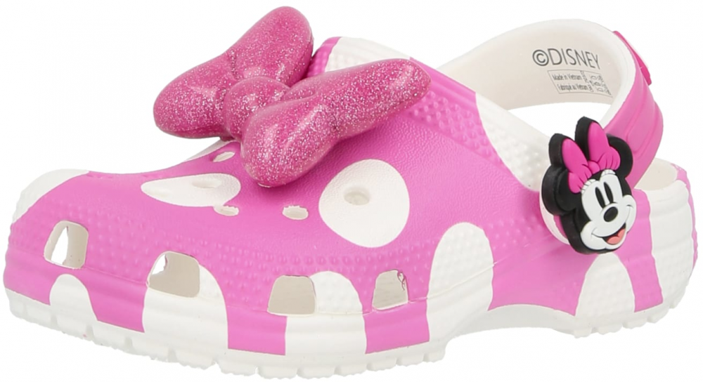 Crocs Sandále 'Minnie Mouse Cls'  eozín / svetloružová / čierna / biela